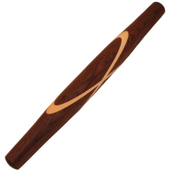 Black Walnut with Sugar Maple Celtic Knot French Rolling Pin