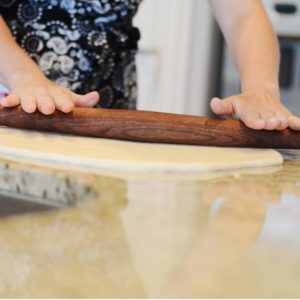 Black Walnut French Style Rolling Pin with Hands-3