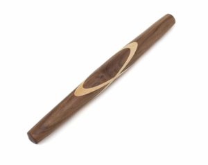 Black Walnut with Sugar Maple Celtic Knot French Style Rolling Pin-2