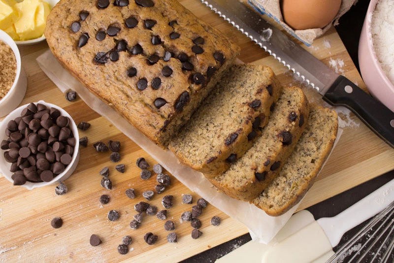 Banana Bread Recipe with Chocolate Chips 